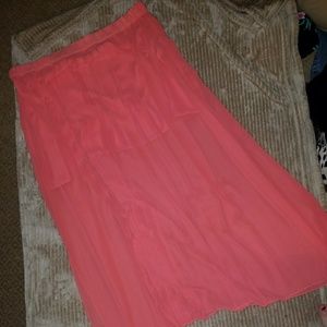 Mossimo Coral Mini/Maxi Skirt